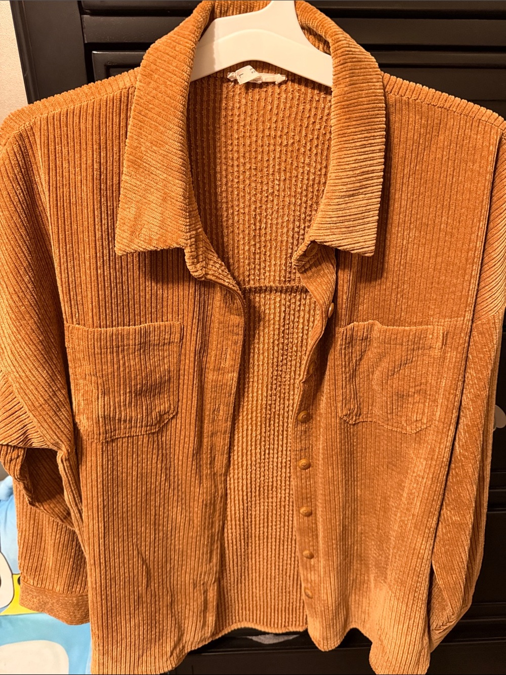 Maurices Women's Corduroy Shirt Jacket in Camel Brown